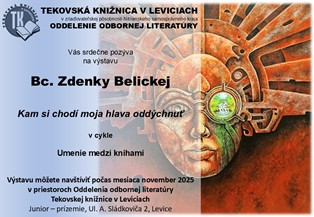 Umenie medzi knihami so Zdenkou Belickou